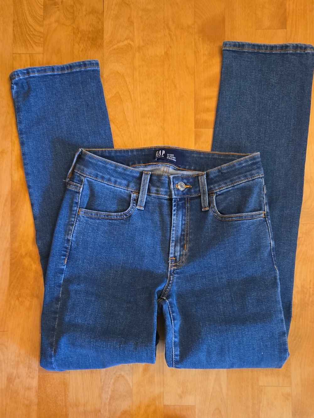 GAP Womens Classic Straight Blue Jeans